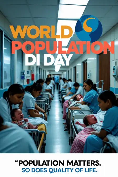  World Population Day 2025 Social Media Template - Free Orld Population Day Download