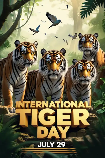 International Tiger Day 2025 Poster Download - Free International Tiger Day Download