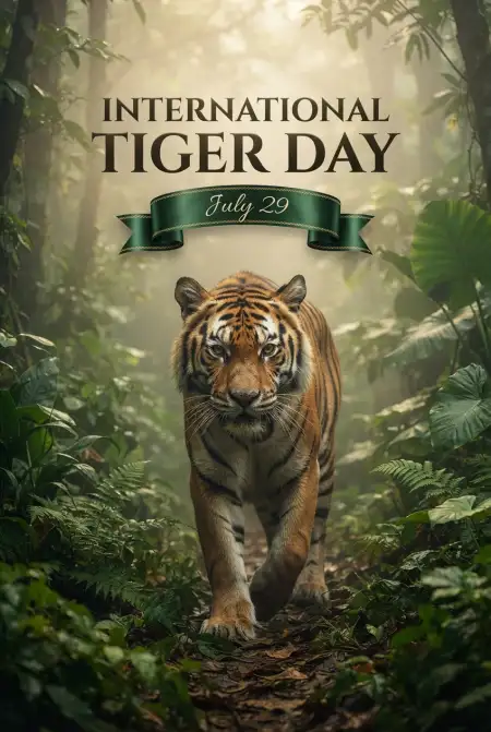 International Tiger Day 2026 Eco Campaign Poster - Free International Tiger Day 2026 Download