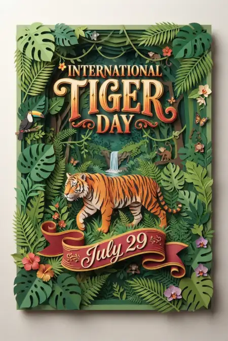 International Tiger Day 2026 Invitation Card - Free International Tiger Day 2026 Download