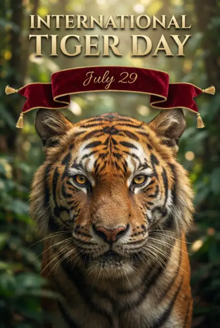 International Tiger Day 2026 Printable Banner - Free International Tiger Day 2026 Download