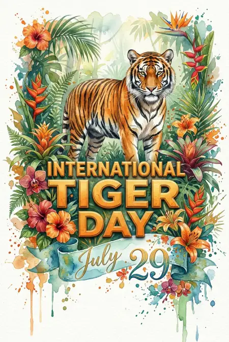 International Tiger Day 2026 Printable Poster - Free International Tiger Day 2026 Download