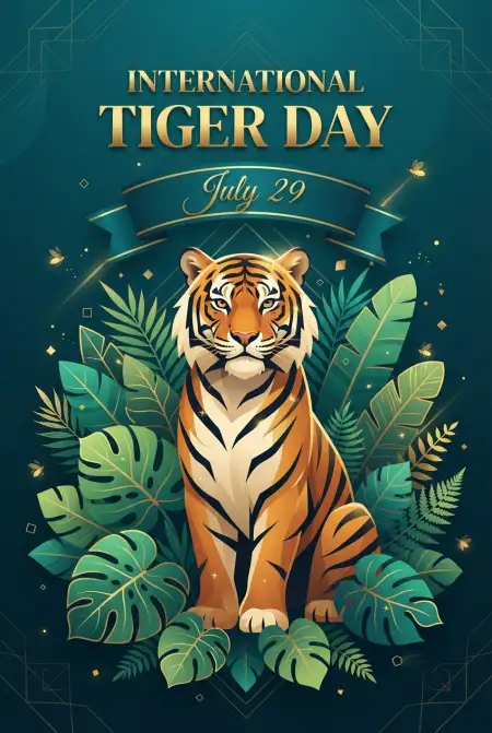International Tiger Day 2026 Vector Illustration - Free International Tiger Day 2026 Download