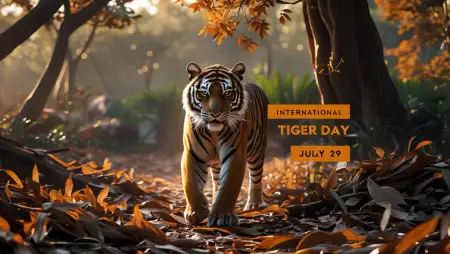 International Tiger Day Picture With Save Earth Message - Free International Tiger Day Download