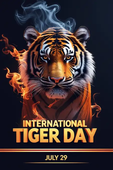 International Tiger Day Quotes In Hindi Image - Free International Tiger Day Download