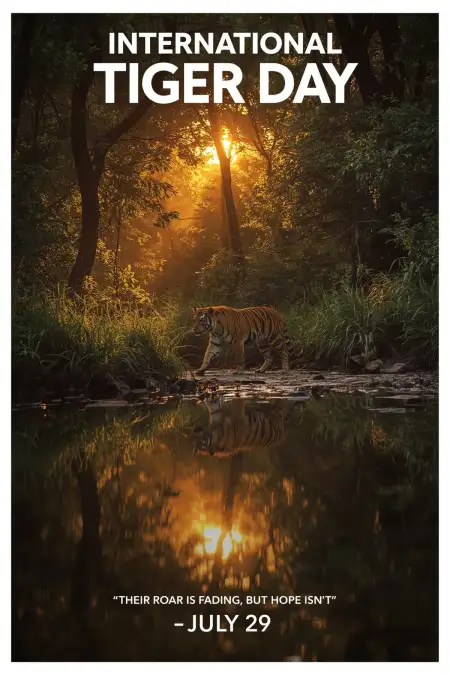 International Tiger Day Shayari With Image - Free International Tiger Day Download