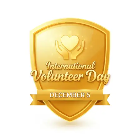 Free International Volunteer Day 2025 Theme And Slogan Background Download