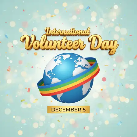 Free International Volunteer Day Editable PSD Templates Background Download