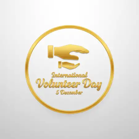 Free International Volunteer Day Introduction In English Background Download