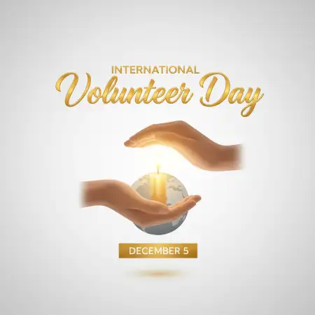 Free International Volunteer Day Speech In English Background Download