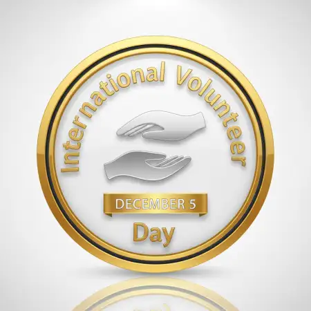 Free International Volunteer Day Theme Based T-shirt Design Background Download