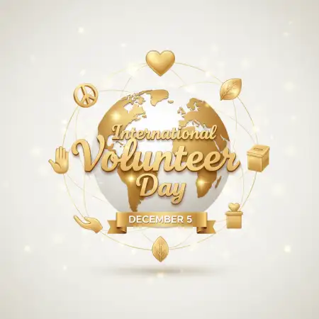 Free International Volunteer Day Vector Illustration Free Background Download