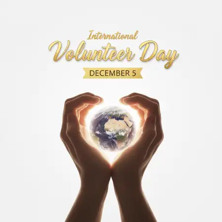 Free International Volunteer Day Volunteer Appreciation Messages Background Download