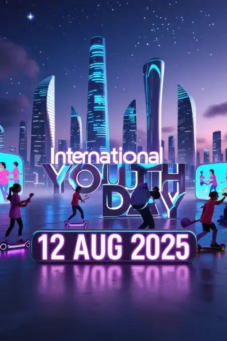 International Youth Day 2025 Artistic Image - Free International Youth Day Download