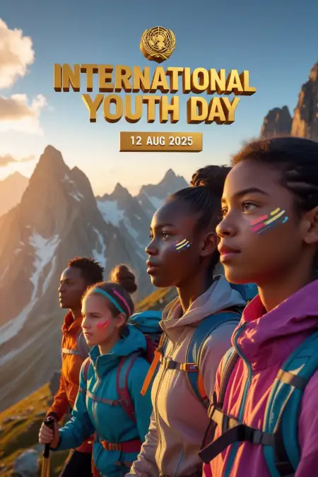 International Youth Day 2025 Icon - Free International Youth Day Download