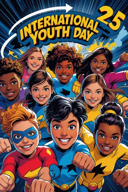 International Youth Day 2025 Illustration - Free International Youth Day Download