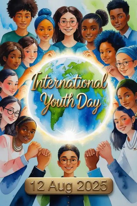 International Youth Day 2025 Motivation Image - Free International Youth Day Download