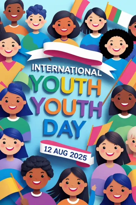 International Youth Day 2025 Slogan Image - Free International Youth Day Download
