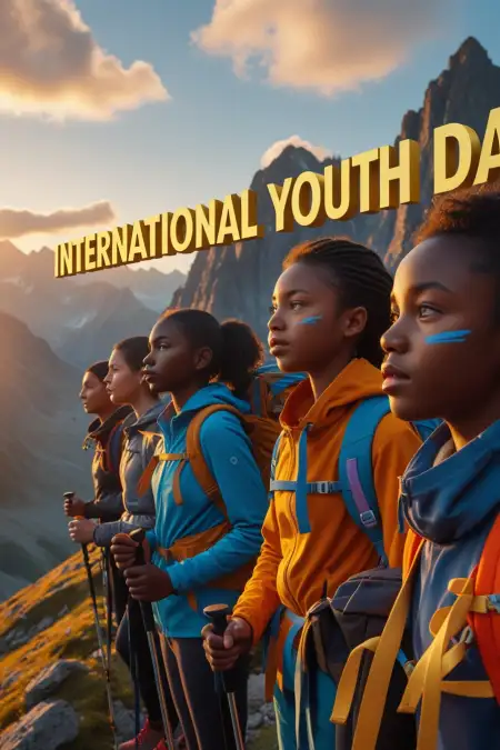 International Youth Day 2025 Website Banner - Free International Youth Day Download