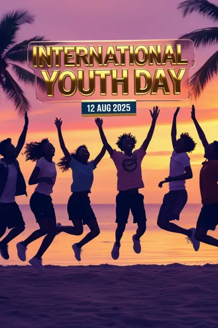 International Youth Day 2025 Youth Power Image - Free International Youth Day Download