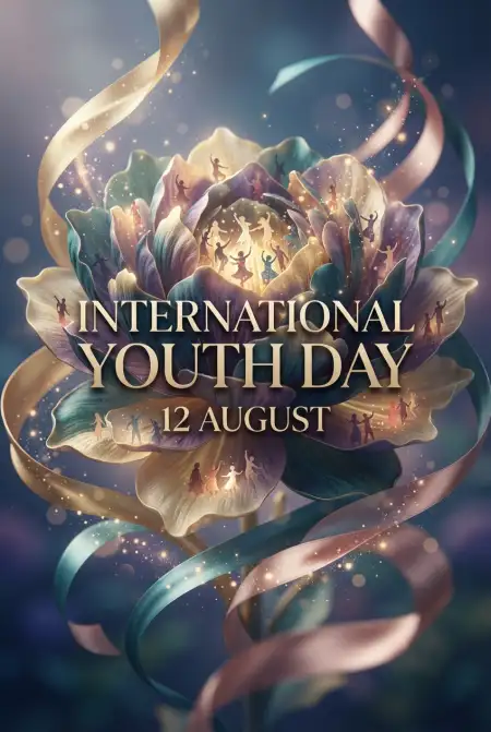 International Youth Day 2026 Abstract Background - Free International Youth Day 2026 Download
