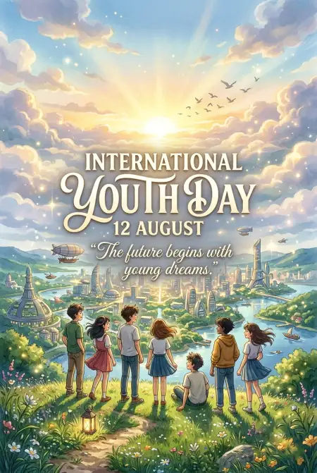 International Youth Day 2026 Celebration Invitation - Free International Youth Day 2026 Download