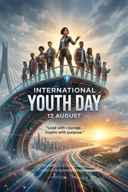International Youth Day 2026 College Poster - Free International Youth Day 2026 Download