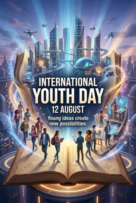 International Youth Day 2026 Creative Poster - Free International Youth Day 2026 Download