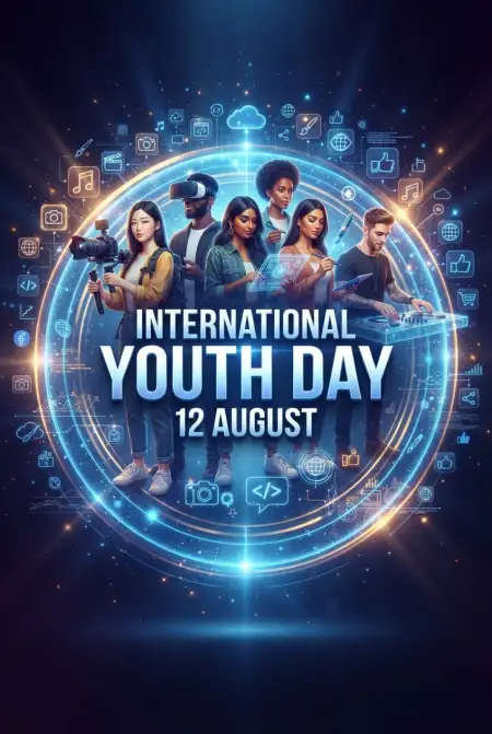 International Youth Day 2026 Facebook Post Design - Free International Youth Day 2026 Download
