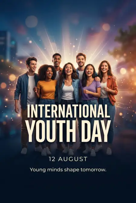 International Youth Day 2026 Flyer Template - Free International Youth Day 2026 Download