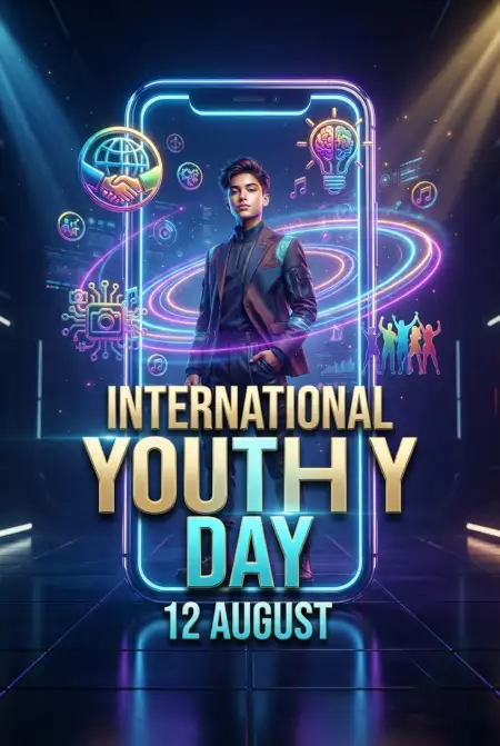International Youth Day 2026 Instagram Template - Free International Youth Day 2026 Download