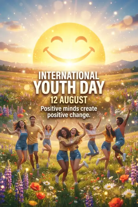 International Youth Day 2026 Positive Message - Free International Youth Day 2026 Download