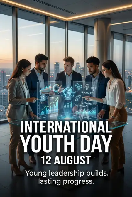 International Youth Day 2026 Young Generation Quotes - Free International Youth Day 2026 Download