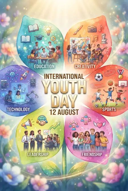 International Youth Day 2026 Youth Empowerment Banner - Free International Youth Day 2026 Download