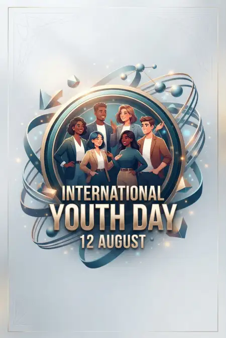 International Youth Day 2026 Youth Leadership Banner - Free International Youth Day 2026 Download