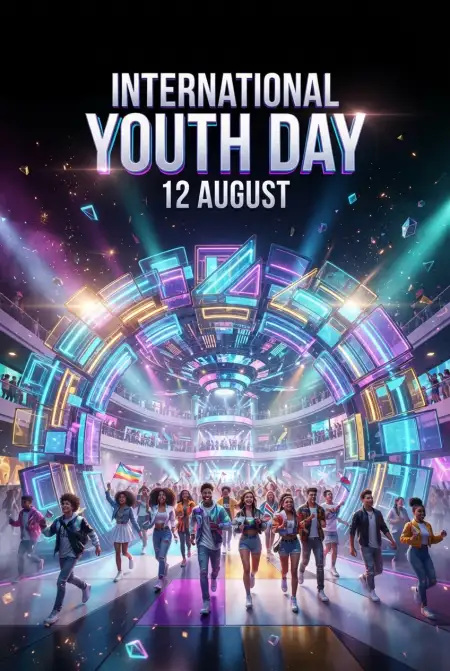 International Youth Day 2026 Youtube Thumbnail - Free International Youth Day 2026 Download
