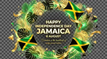 Jamaica Independence Day 2026 Abstract Background - Free Jamaica Independence Day 2026 Download