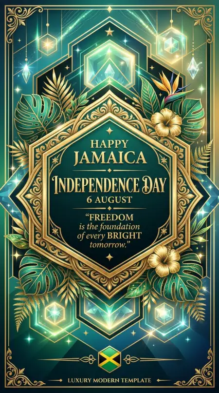 Jamaica Independence Day 2026 Brochure Design - Free Jamaica Independence Day 2026 Download