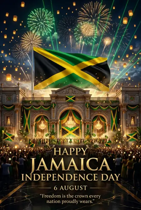 Jamaica Independence Day 2026 Celebration Poster Template - Free Jamaica Independence Day 2026 Download