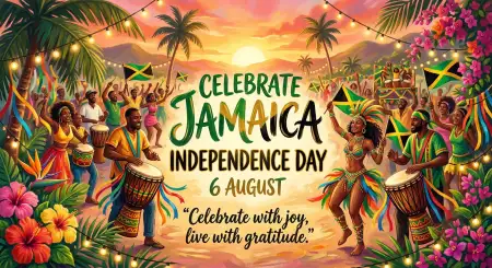 Jamaica Independence Day 2026 Celebration Vector - Free Jamaica Independence Day 2026 Download