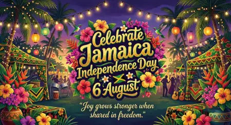 Jamaica Independence Day 2026 Festive Background - Free Jamaica Independence Day 2026 Download