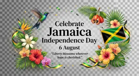 Jamaica Independence Day 2026 Festive Clipart - Free Jamaica Independence Day 2026 Download