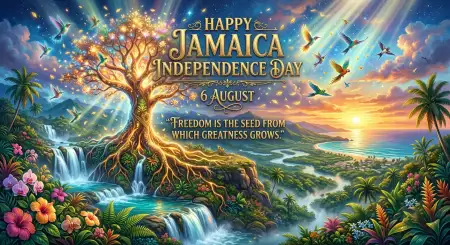 Jamaica Independence Day 2026 Festive Illustration - Free Jamaica Independence Day 2026 Download