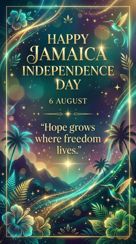 Jamaica Independence Day 2026 Flag Background - Free Jamaica Independence Day 2026 Download
