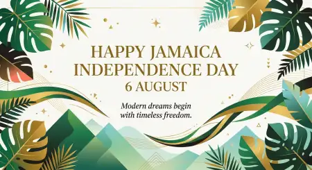 Jamaica Independence Day 2026 Modern Design - Free Jamaica Independence Day 2026 Download