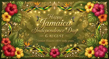 Jamaica Independence Day 2026 Transparent Background - Free Jamaica Independence Day 2026 Download