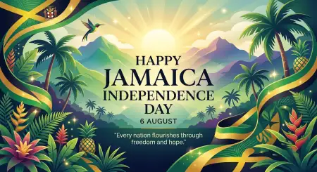 Jamaica Independence Day 2026 Vector Illustration - Free Jamaica Independence Day 2026 Download