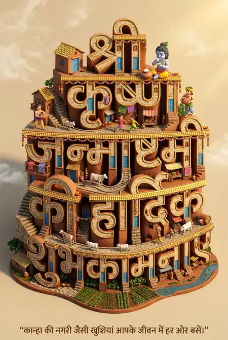Janmashtami Ki Badhai Sandesh In Hindi With Images - Free Shri Krishna Janmashtami Ki Hardik Shubhkamnaye In Hindi Download