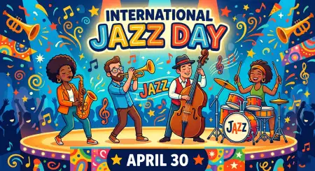 Jazz Band Illustration Png Free - Free International Jazz Day 2026 Download
