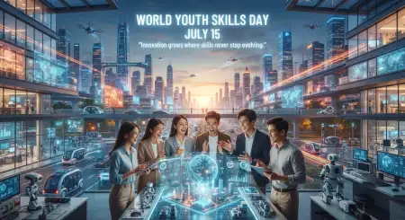 Free July 15 World Youth Skills Day 2026 Poster Image Download